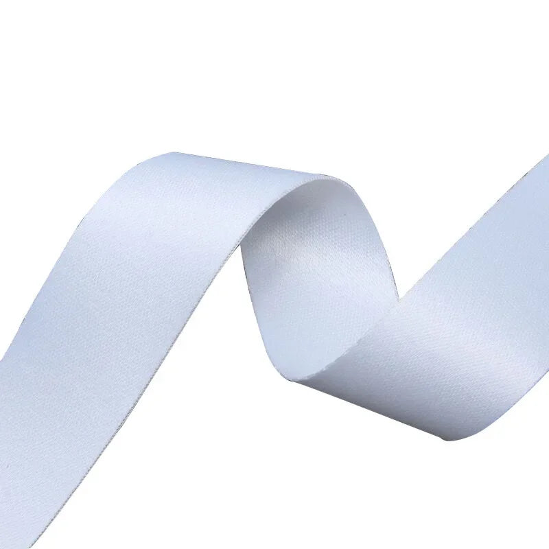 ruban polyester double face blanc largeur 9mm 16mm 20mm 25mm 38mm transfert chaleur bricolage