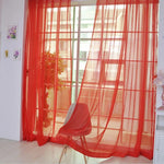 rideaux transparents moderne blanc motif plissé vertical décoration salon chambre coucher