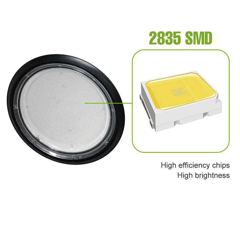 lampe led haute baie noire moderne 300w 220v us eu plug chambre salon
