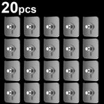 crochets adhésifs transparents minimalistes pack 10pcs 20pcs 30pcs 50pcs 6x6cm