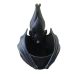cache pot suspendu chauve souris noir gothique original halloween sculpté opacité cordelette