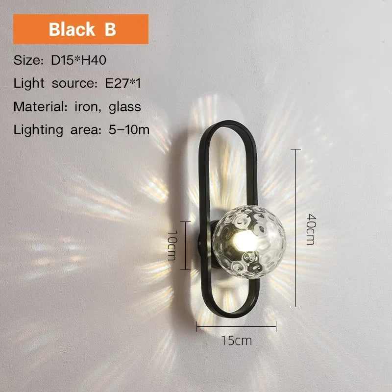 applique murale moderne or noir éclairage cuisine salle manger led 249 2000 lumens fixée