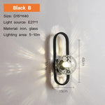 applique murale moderne or noir éclairage cuisine salle manger led 249 2000 lumens fixée