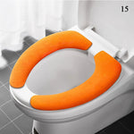 coussin toilette velours adhésif réutilisable lavable confortable jaune gris orange bleu rose violet