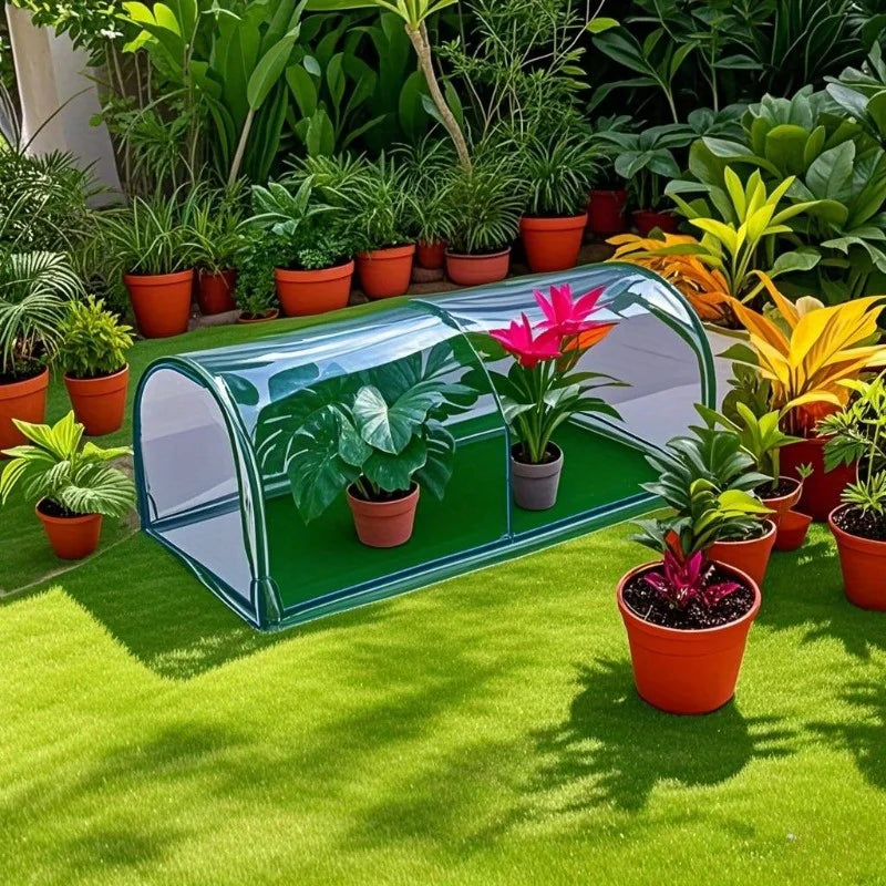 serre jardin transparente moderne plantes fleurs utilisation extérieure intérieure double arc triangle single arc