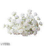 arche fleurs roses blanches decoration mariage exterieur classique 2mètres soie artificielle