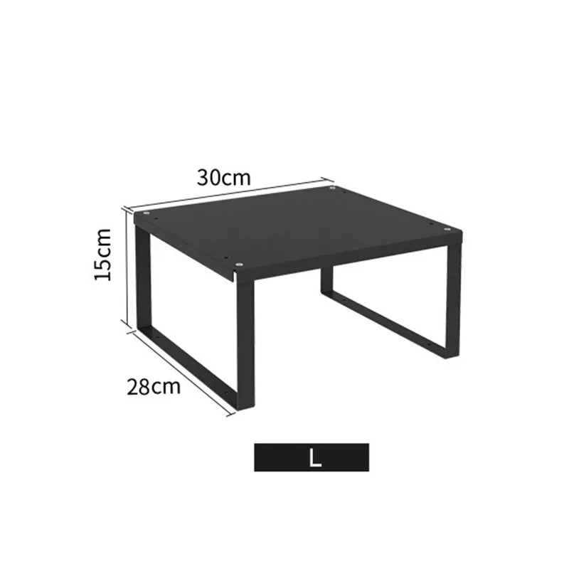 étagère cuisine métal moderne noir structure simple réutilisable multipurpose