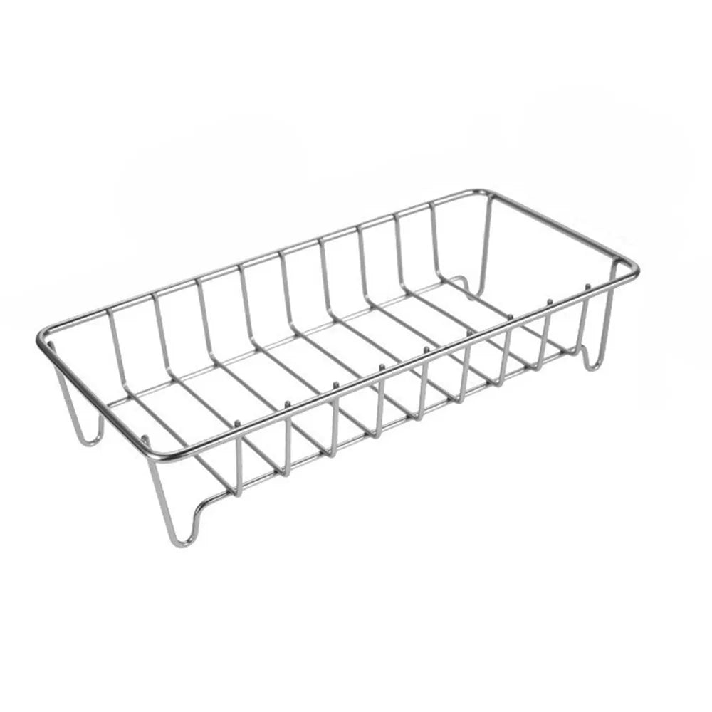 panier savon argenté maille moderne clips cuisine salle bain rangement durable minimaliste