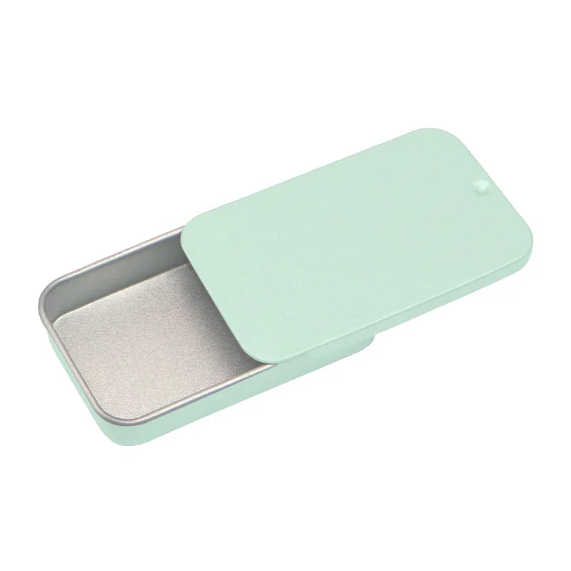 boîtes métalliques rectangulaires or blanc rose doré noir argent minimalistes respectueuses environnement organisatrices cosmétiques