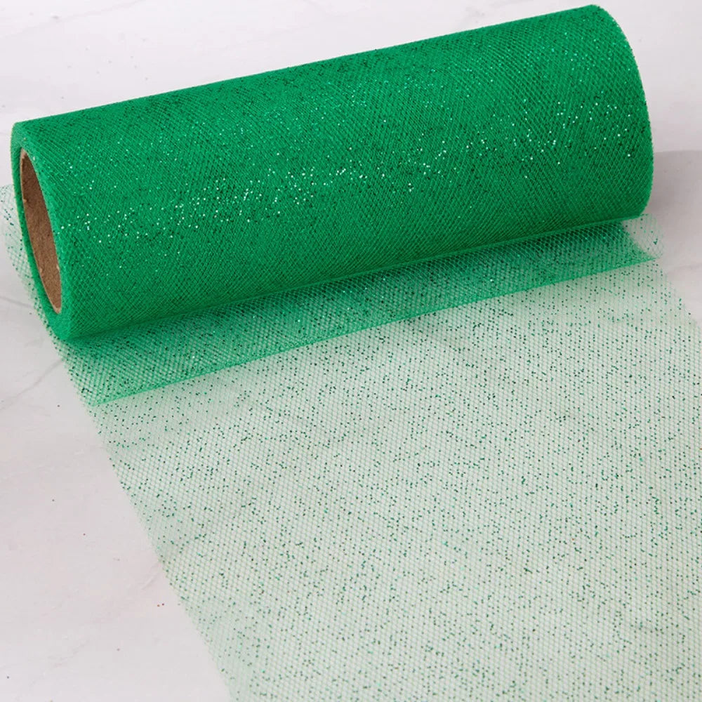 rubans tulle pailletés or rose bleu blanc brillants décoratifs adhésifs 10yards 15cm