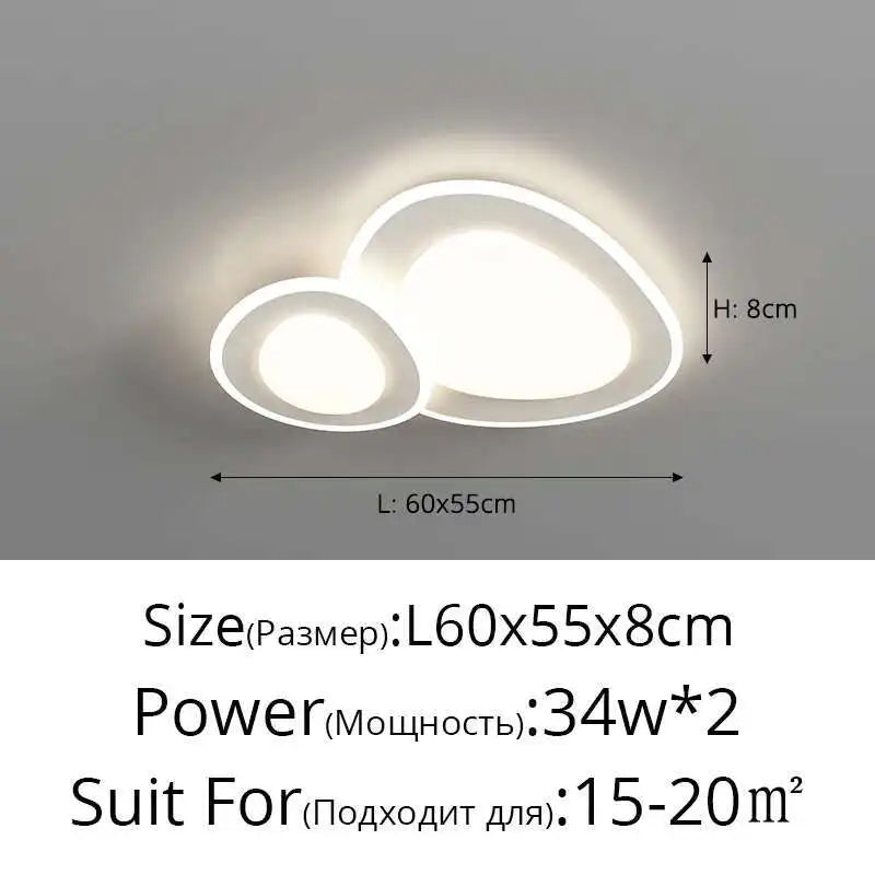 lustres led modernes blanc beige ovale circulaire aluminium flux lumineux 2000 82000 interrupteur bouton