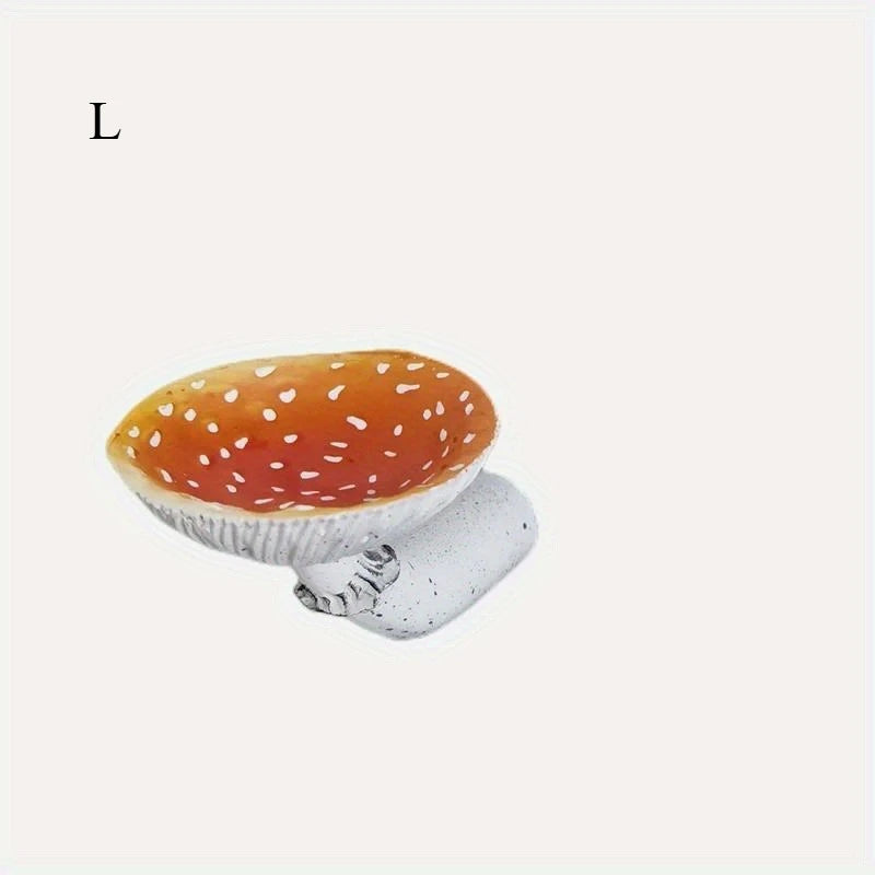 décorations murales champignons rouge blanc orange gris bougies parfum savon texture écorce rustique