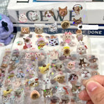 sticker kawaii chatons transparents accessoires divers scrapbooking waterproof mignon ornement decoration scenique