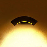 lampe murale moderne led 18w noir gris étanche ip65 aluminium polycarbonate