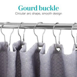 boucles rideau moderne argenté sans motif opaques 20 pièces métal gourde shape