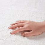 tapis bain doux moelleux rose clair vert pastel bleu clair moderne confortable