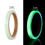ruban luminescent vert adhésif moderne sécurité décoration nuit autoadhésif 10mm 15mm 20mm 30mm 40mm