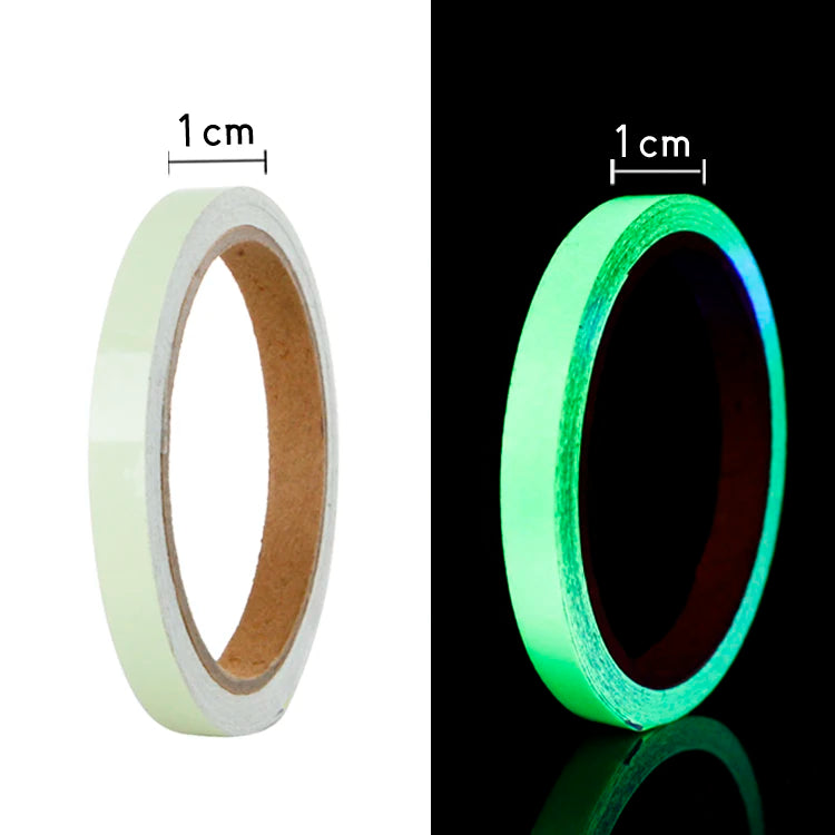 ruban luminescent vert adhésif moderne sécurité décoration nuit autoadhésif 10mm 15mm 20mm 30mm 40mm