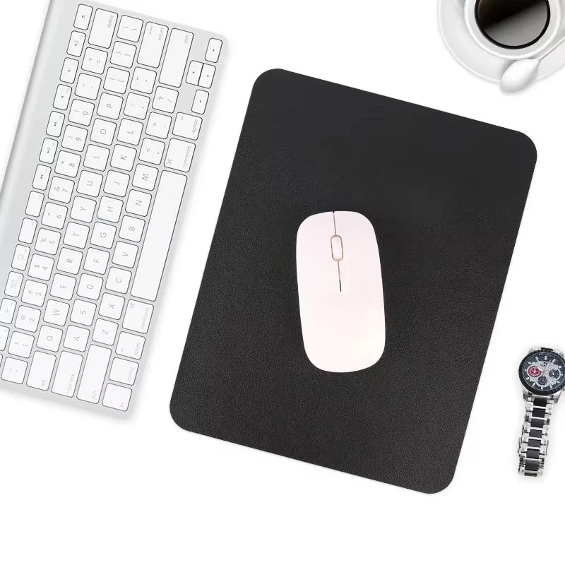 tapis souris moderne bleu clair rose vert noir beige cuir facile nettoyer professionnel imperméable
