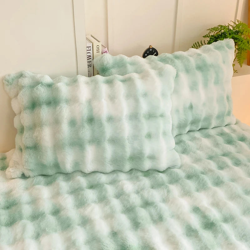 housses coussin peluche douce 48x74cm gris clair blanc crème modernes confortables maison hiver polyester