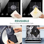 protège gaz cuisinière adhésif noir texture microfibre moderne pièce rechange respectueux environnement