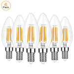 ampoules led 4w équivalent 40w blanc chaud 2700k filament doré culot e12 e14 vintage