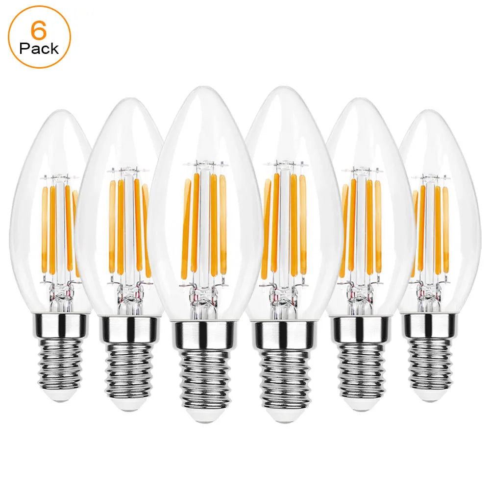 ampoules led 4w équivalent 40w blanc chaud 2700k filament doré culot e12 e14 vintage