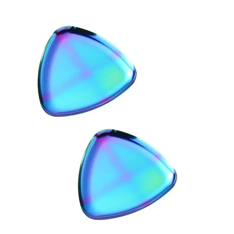 support bijoux bleu iridescent doré moderne mat métal anneau organisation décoration triangle