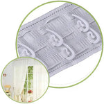 crochets suspension rideaux anneaux moderne blanc noir tissu coton solide attache fenêtre