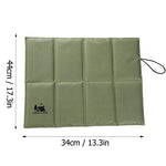 tapis pliable extérieur camping noir vert olive texturé portable fonctionnelOutdoor