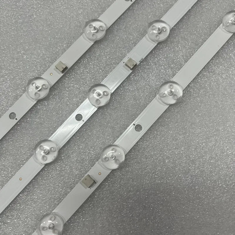 bande lumineuse led blanc ronde translucent moderne connecteur rondelles télévision