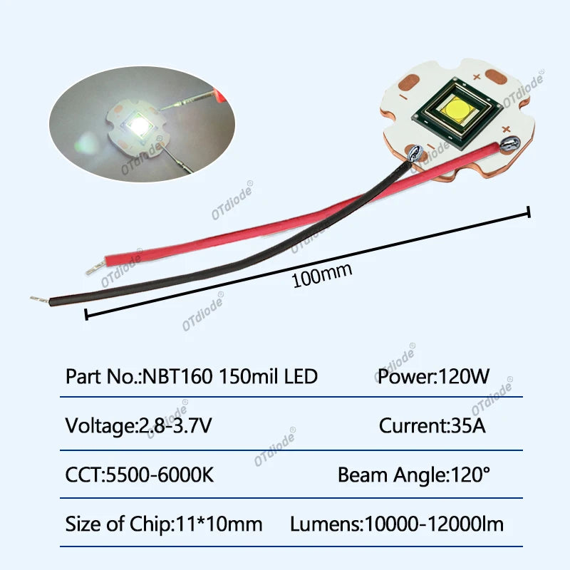 Diode led blanc 6000k moderne imprimée pcb 10mm 20mm 25mm 32mm