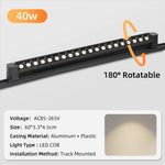 projecteurs led spot noir moderne 50w 60w rail super lumineux
