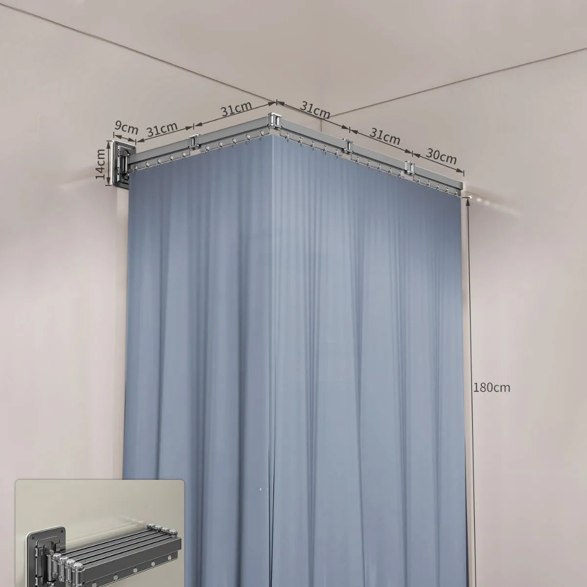 rideau douche gris rayures moderne polyester opaque salle bain classique