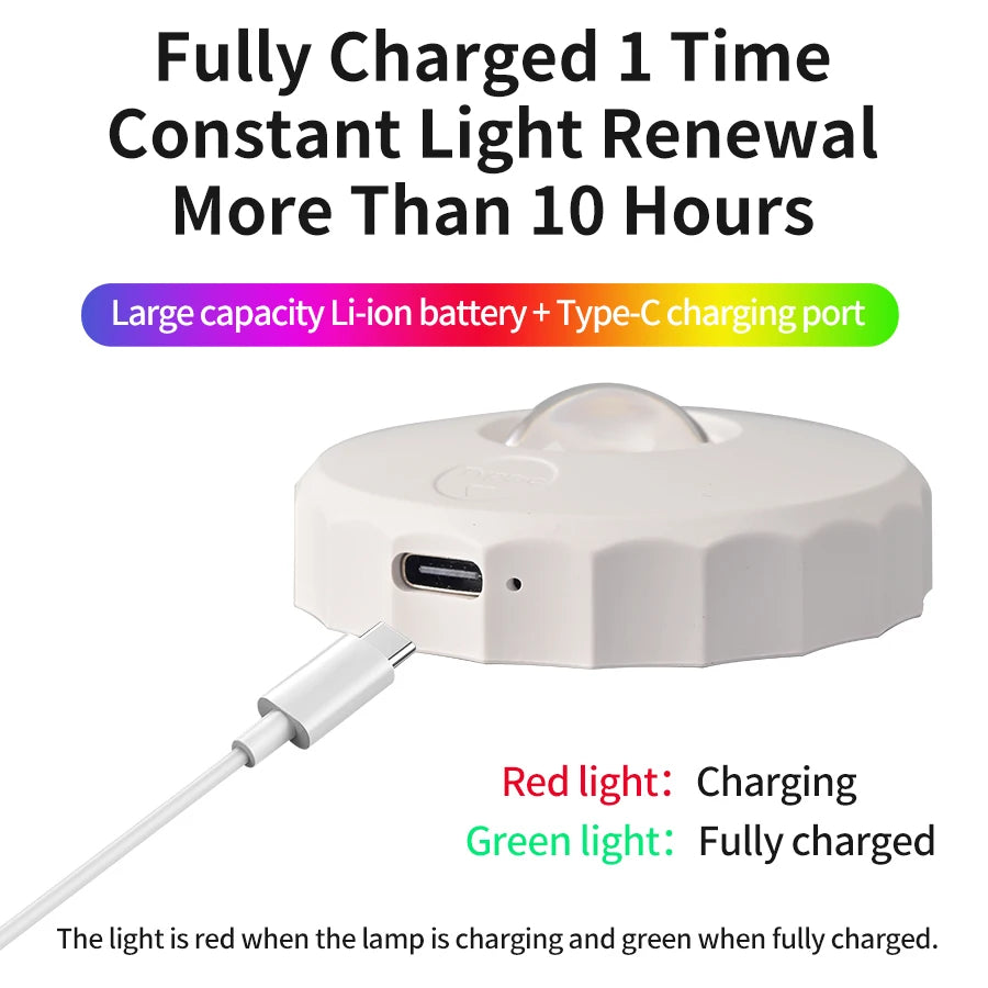 projecteur led rechargeable sans fil blanc moderne télécommande charge usb kitchen lights