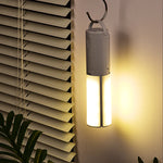 lampe pliable rechargeable led gris clair moderne anneau suspension camping