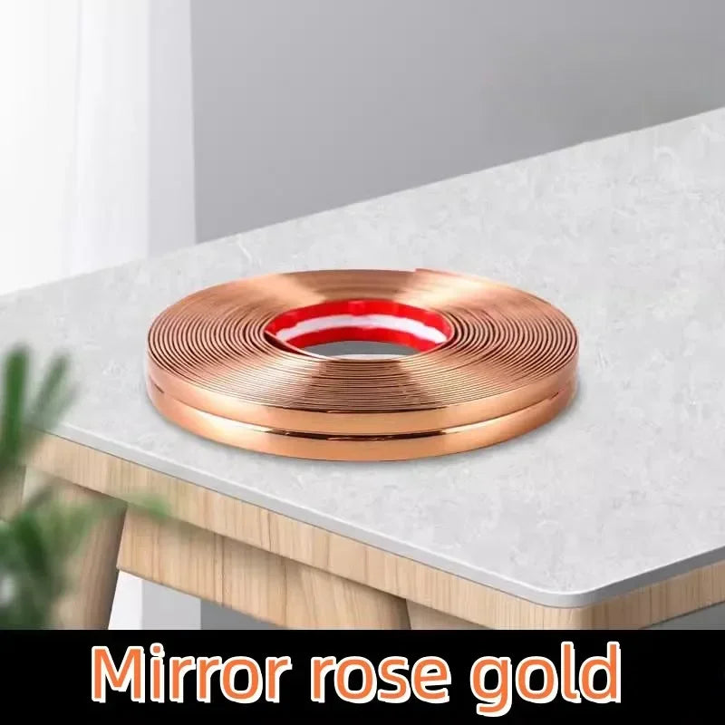 ruban adhésif décoratif or cuivre noir brillant moderne élégant 10mm 20mm
