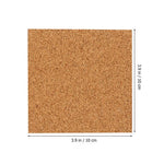 coasters marron clair texture naturelle adhésifs simples rustiques 10cm ronds carrés