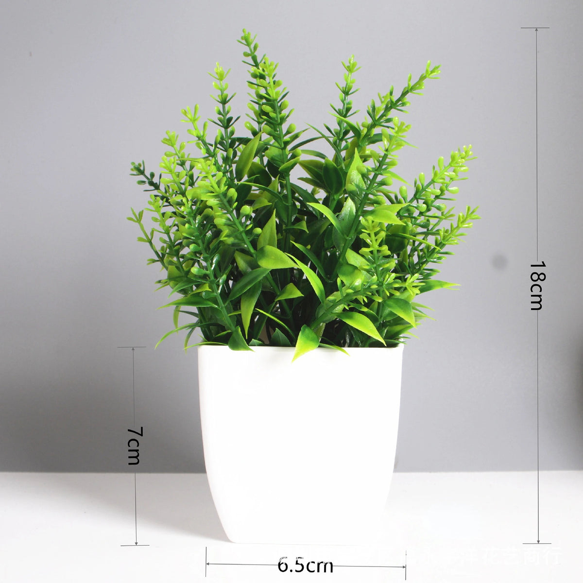plantes artificielles vertes moderne pot blanc extérieur décoration chambre feuilles régulières exposant