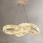 suspension lumineuse pendentif cristal or brillant moderne élégant 4000k 3000k 6000k led 10m2