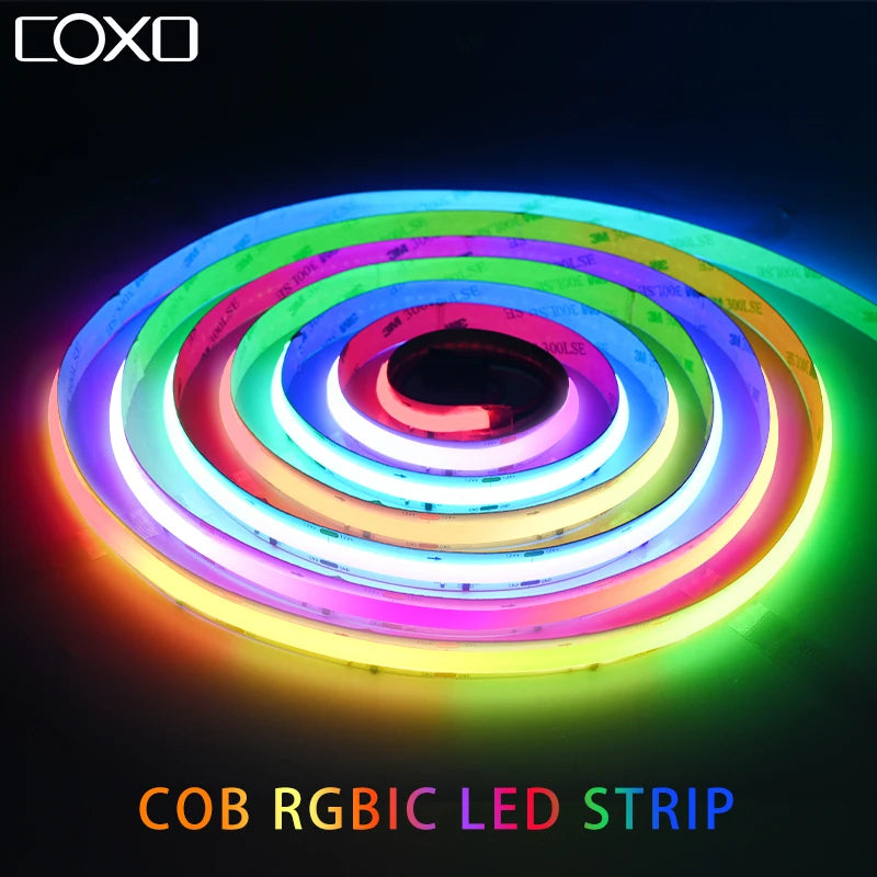 ruban led multicolore rayures modernes adhésif 720 leds 12v 24v ws2811 ic flexible