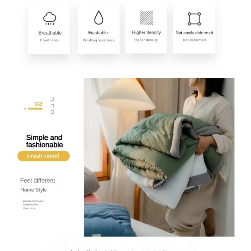 couvre lit matelassé coton polyester doux léger moderne simple élégant oreillers