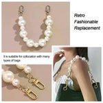 bracelet sac main blanc vintage boucle métal ornementation féminin