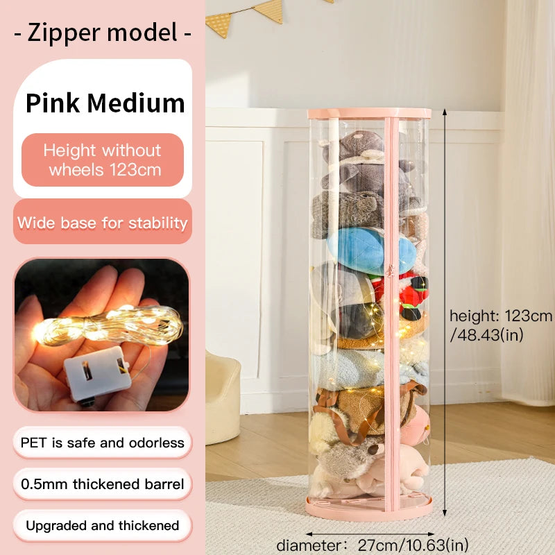 boîte rangement jouets transparent moderne rose clair pliable respectueux environnement haute qualité personnalisation enfant