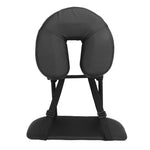 masseur facial coussin simili cuir noir ceintures ajustables massage tête relaxation esthétique salon beauté