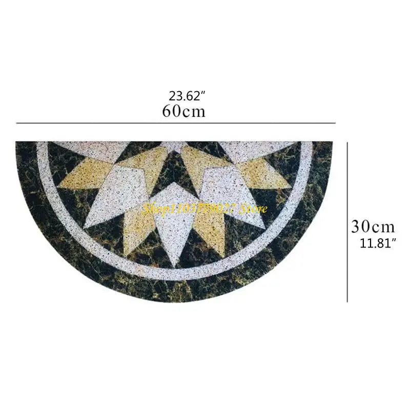 tapis sol antidérapant floral brodé beige noir blanc rose classique traditionnel imperméable moderne