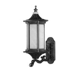 lampe murale classique vintage noir texture métallique fixée mur éclairage industriel chambre salle manger