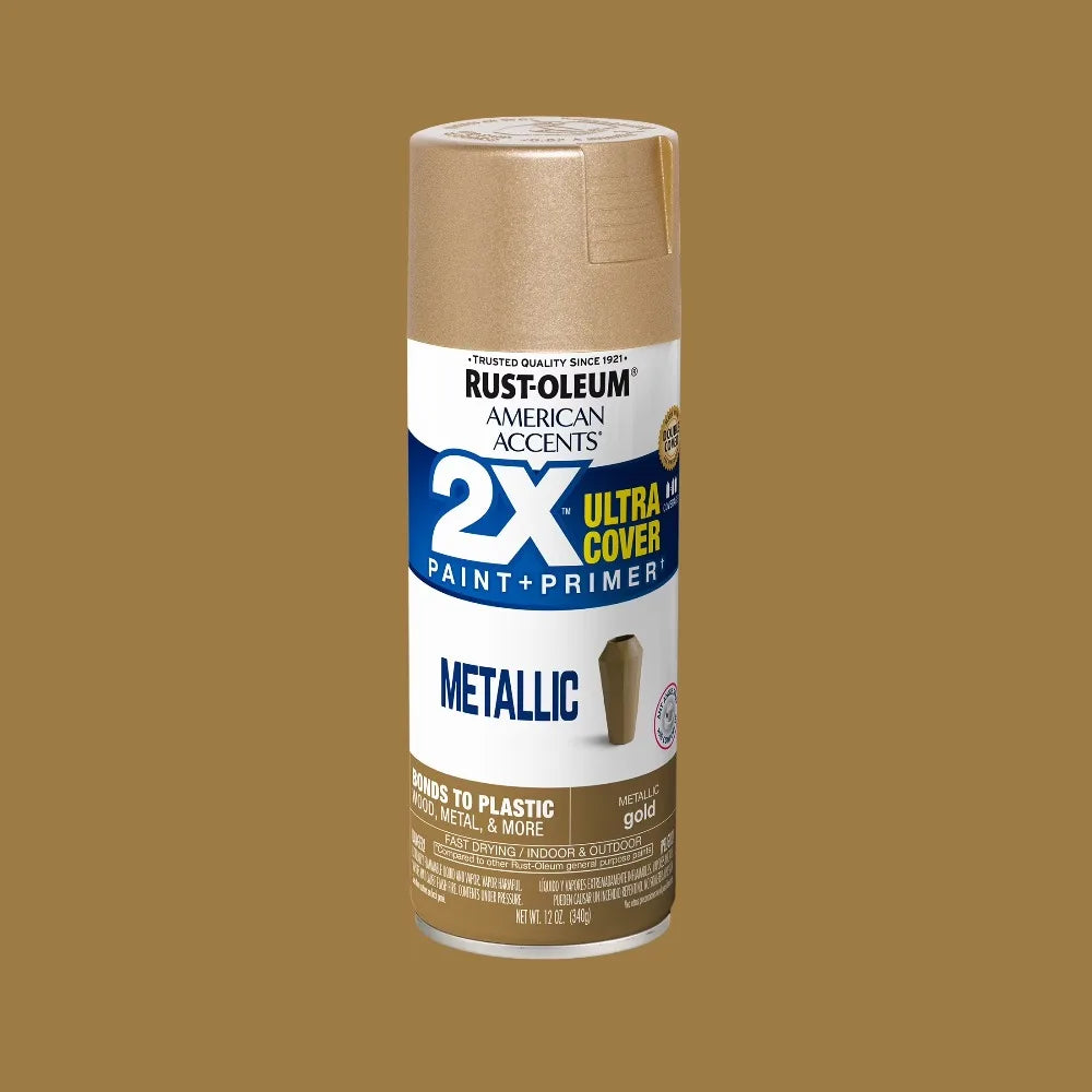 peinture aérosol or métallique finition brillante rapide résistance rouille artisanat diy meubles bois protection