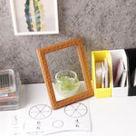 cadres photo résine animaux nature orange motif géométrique classique décoration maison jouets miniatures accessoires