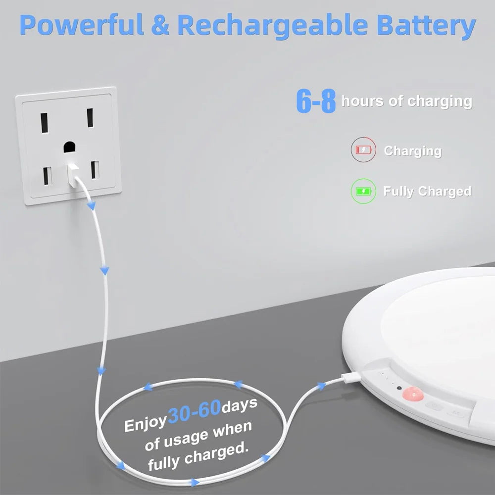 lampe led rechargeable détecteur mouvement couleurs ajustable télécommande moderne autonomie longue